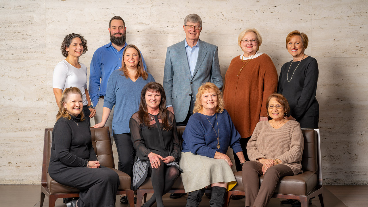 <br>Back Row: Holly Wayland, Josh Pavelka, Kristi Kershaw, Jim Fatheree, Cindy Gage, Linda DeCarlo<br>Front Row: Kathy Willis, Cindy Leslie, Teresa Adams, Nina Reyna